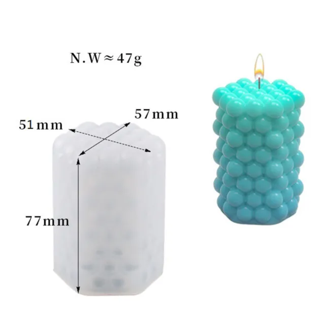 DIY Candles Moulds Soy Wax Candle Molds Aromatherapy 3D Soap Silicone Moulds