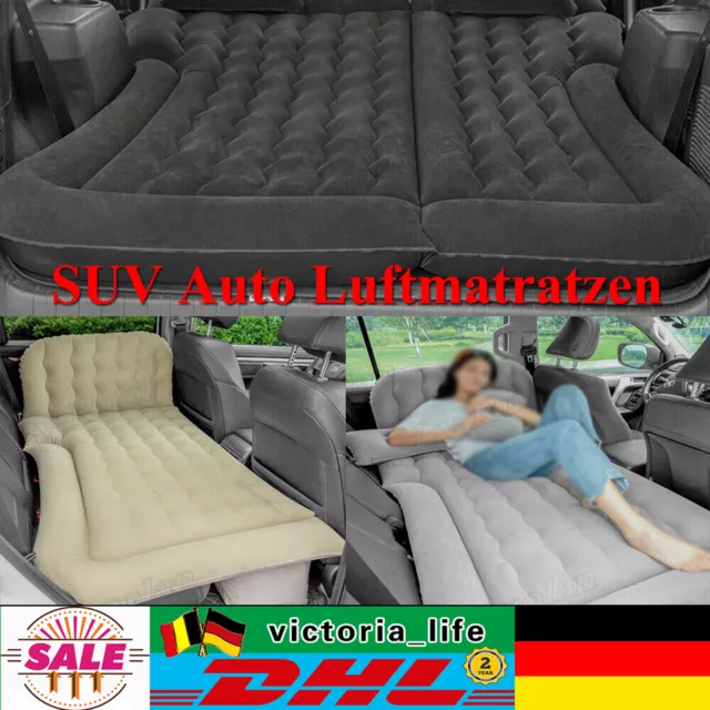 SUV Aufblasbar Auto Luftmatratze Luftbett Rückbank Rücksitz PVC Reise mit Pumpe