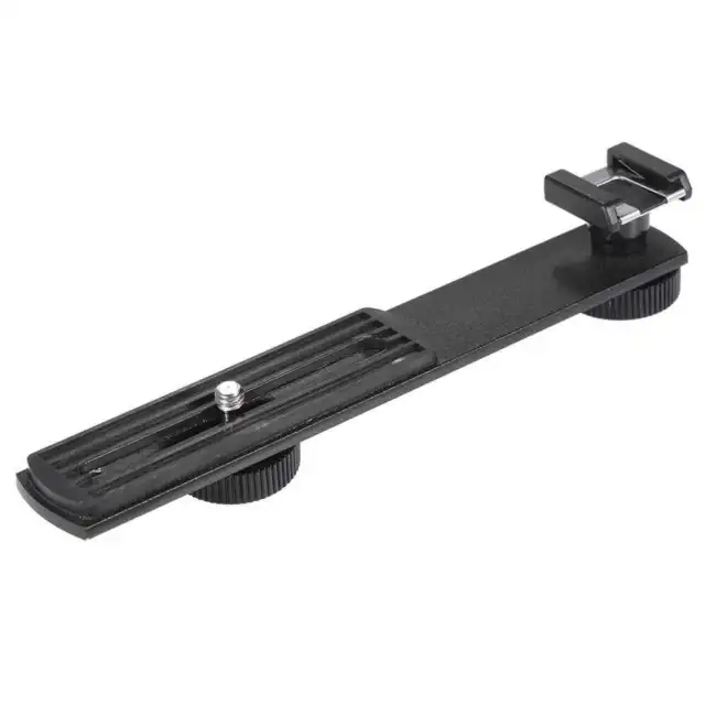 BOYA BY-C01 Universal Bracket with Additional Cold-Shoe and 1/4" Screw Mount for 3