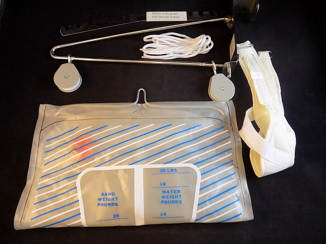 Over Door Neck Traction Kit Cervical Disk Relief Complete Set Weight 2 To 20 Lbs