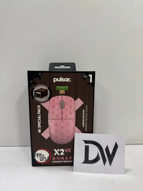 Souris Gaming Sans Fil Pulsar X2V2 Mini 4K Special Pack Demon Slayer Nezuko - Neuf Sous Blister
