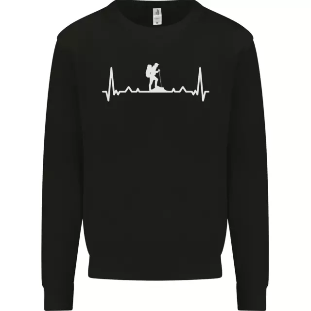 Trekking ECG Walking Rambling Hiking Pulse Mens Sweatshirt Jumper