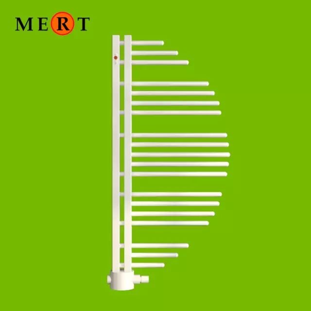 MERT Design Badheizkörper AYCAN rechts oder linksbündig montierbar, weiss