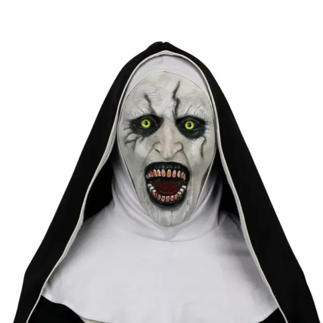 Cosplay The Nun Mask The Conjuring Valak mask Halloween Scary Costume Props