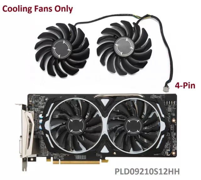 Fans For AMD MSI RX 470 RX 480 RX 570 RX 580 ARMOR PLD09210S12HH #