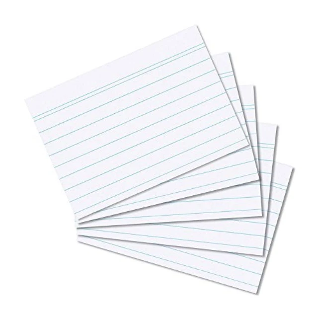 (TG. A8) Herlitz Schede per appunti, 100 pezzi, Formato A8, Liniert - NUOVO