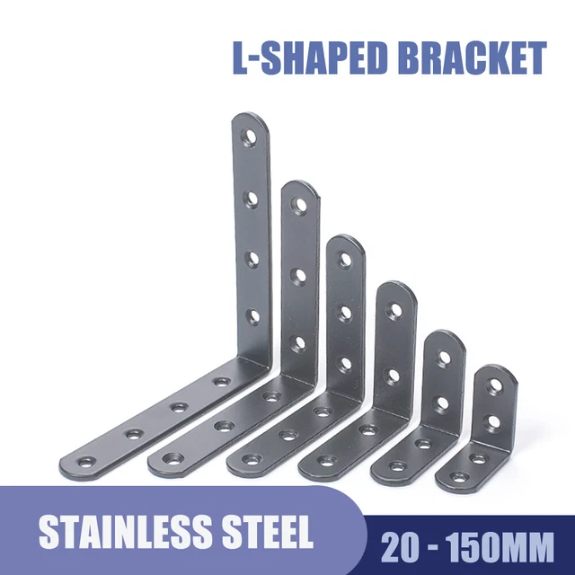 Corner Brace Joint Shelf Support L-Shape Stainless Steel Right Angle Bracket