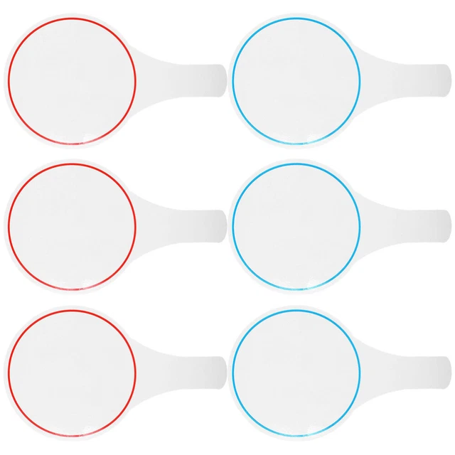 6 piezas mini paletas de subastas de tablero de mano regrabables para estudiantes