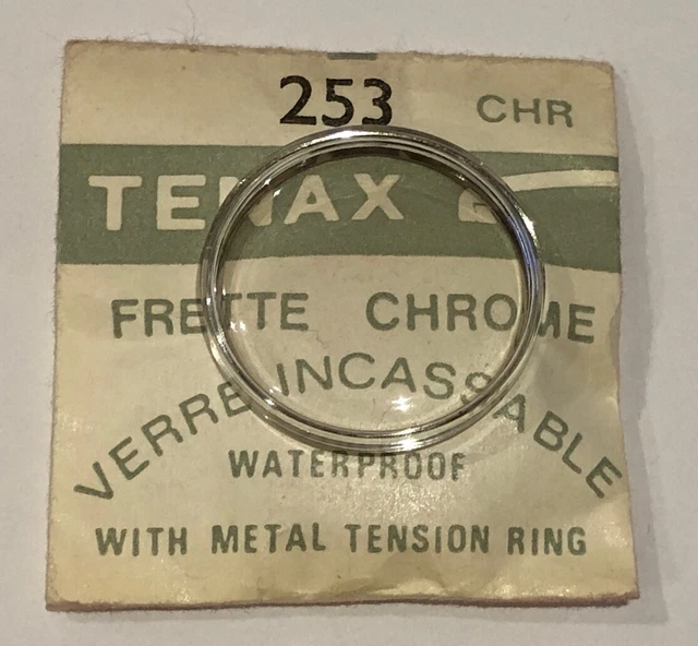 Verre (Lunette) En Plexi Pour Montre De Plongée Militaire - Diamètre 32.8 Mm - Marque TENAX - Occasion