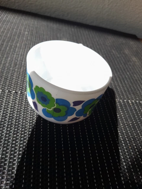 Lot de 6 tasses Arcopal modèle Myosotis Blanc/Bleu Céramique Floral,Végétal