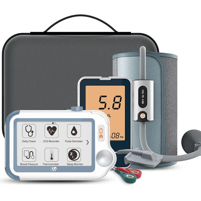 PATIENT MONITOR HOLTER Monitor blood Blood Glucose Meter ECG SpO2 NIBP ...