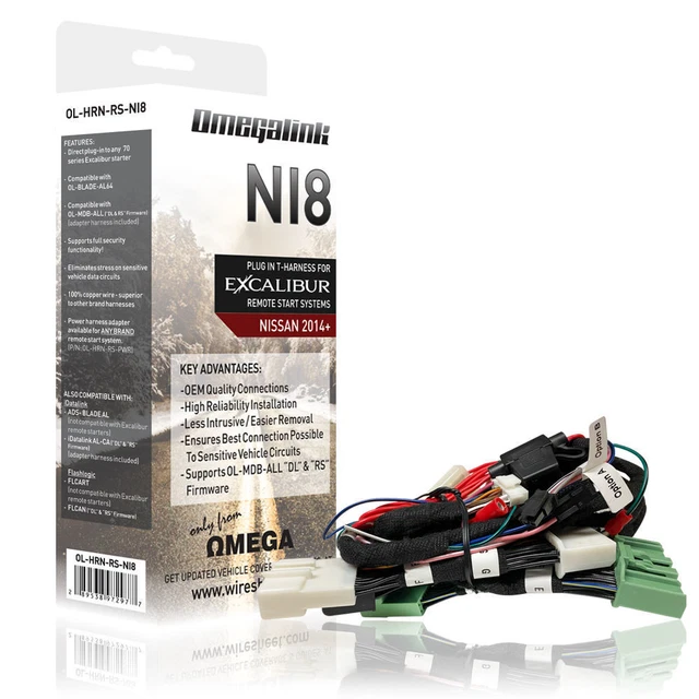 Excalibur Alarms Ol-Hrn-Rs-Ni8 T-Harness For Select 2014+ Nissan/Infiniti Cars