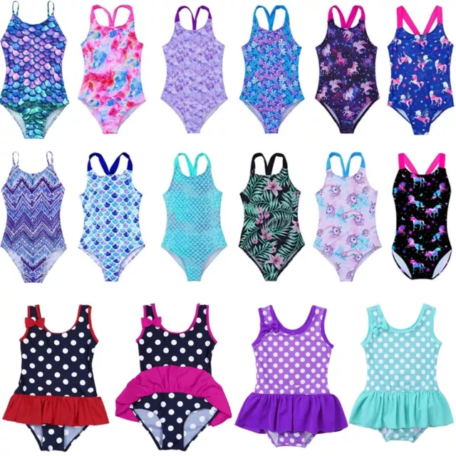 Costume da bagno dolce bambina sirena bikini estate costume da bagno 50-176 2