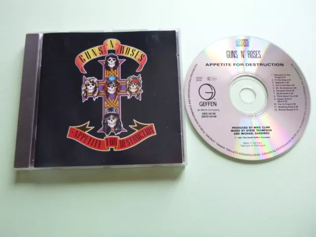 GUNS N ROSES APPETITE FOR DESTRUCTION CD Album