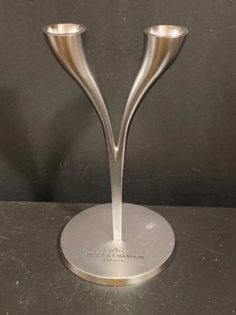 Reso Design by Philippe Di Meo Silvertone Metal  MOET & CHANDON Duo Flutes Stand