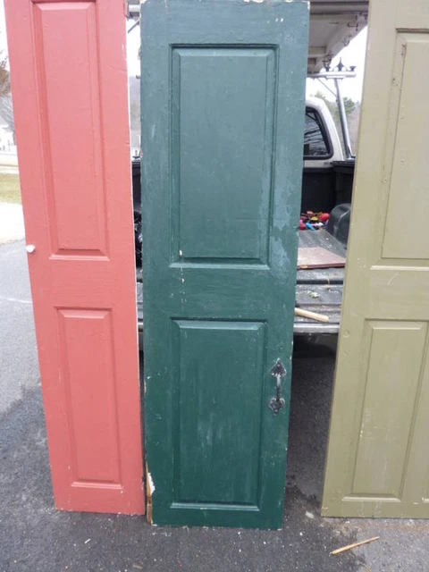 18th century 2 panel door raised panels 22 x 77.5"