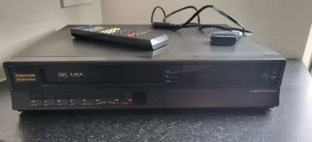 Ferguson Videostar VHS VCR w/ Longplay. Faulty for spares.