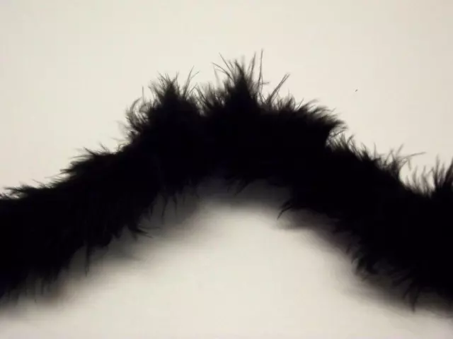 Trimits High Quality Decorative Marabou Boa Feather Trim - BLACK