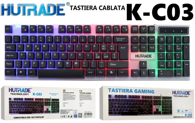 Bella tastiera moderna colorata con retroilluminazione arcobaleno | Foto Premium Bella tastiera moderna colorata con retroilluminazione arcobaleno | Foto Premium