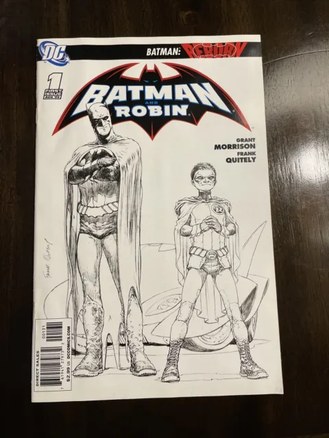 Batman And Robin #1 1:250 Quitely Sketch Variante Dc Comics Casi Nuevo-