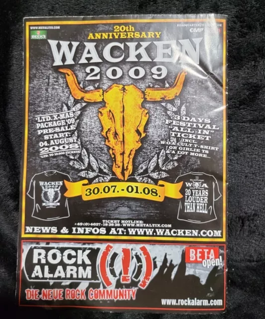 Wacken Open Air 2009 Official Booklet & Poster