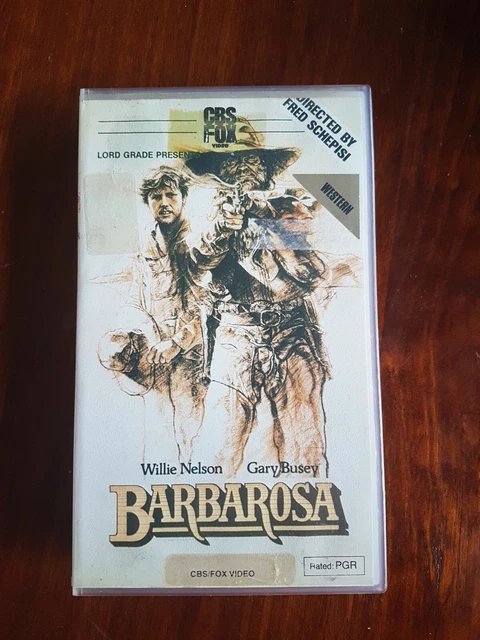 VINTAGE Barbarossa - Willie Nelson, Gary Busey Western VHS Video Tape