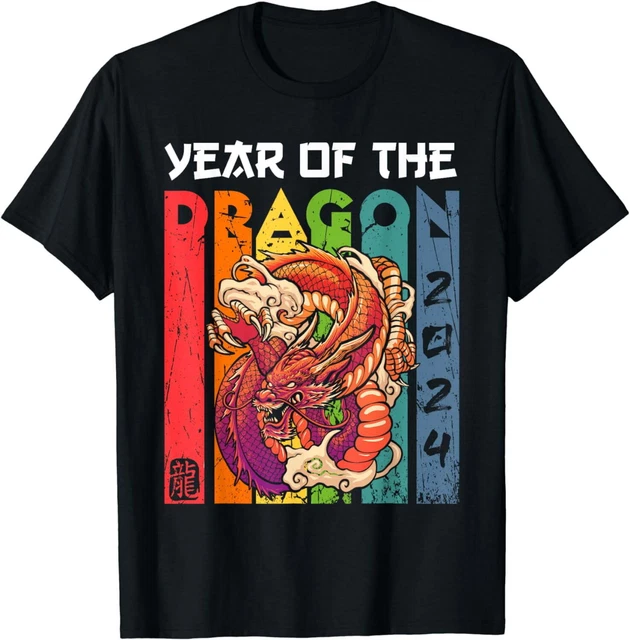 CHINESE LUNAR NEW Year 2024 Year of the Dragon Zodiac Sign TShirt 9.