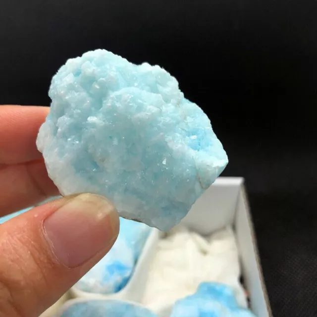 1*Natural Raw Blue Aragonite Stone Quartz Crystal Mineral Reiki Healing Specimen