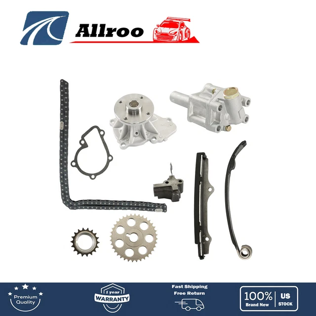 FOR 8997 2.4L Pickup Nissan 240SX D21 Timing Chain Kit Oil Water Pump