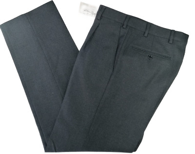 Pantalone grigio tg. 54 uomo classico elegante 100% lana autunno inverno chino