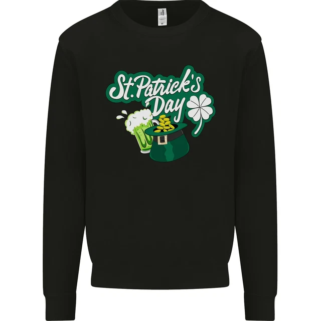 St Patricks Day Funny Irish Ireland Holiday Mens Sweatshirt Jumper