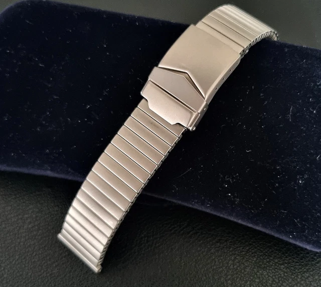 Bracelet De Montre Acier Haka Flex Vintage - Acier Inoxydable Souple - Occasion