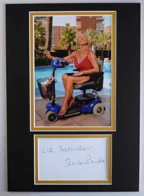 Sheila Reid Signed Autograph A4 photo display TV Benidorm Madge COA AFTAL