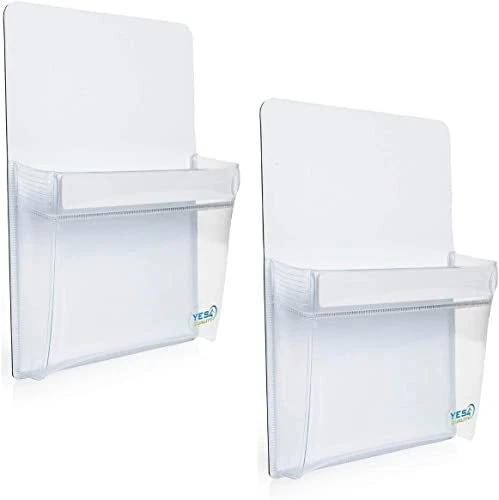 Magnetic Pen Holder for Refrigerator with Strong Magnetic Back (2 Pack) - Dry