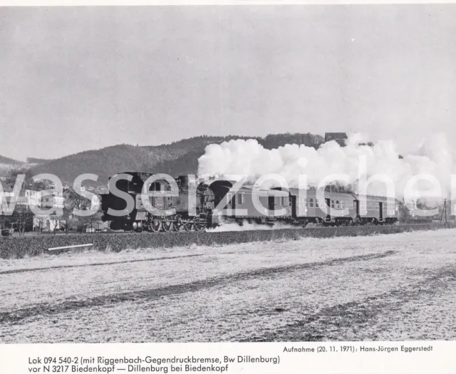 Bild aus einem Eisenbahn Kalenderblatt Lok 094 540-2  ca. 13x18cm(AN1189)