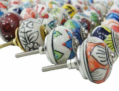 Ceramic Hand Painted Drawer Door Handles Color knobs Cabinet Knobs Pulls 3