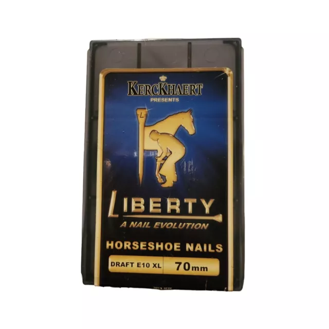 KerckHaert 99 ct Liberty 70mm Horseshoe Nails DRAFT E10 XL OPENED 1 Missing