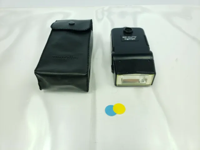 Minolta Auto 28 swivel Flash with case