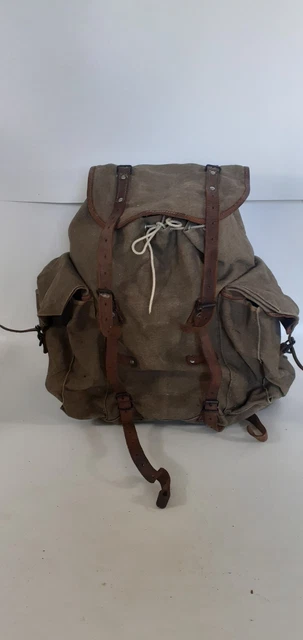 Ancien Sac à Dos Lafuma - Montagne Randonnée - Style Militaire Scout - Années 1950 - Vintage