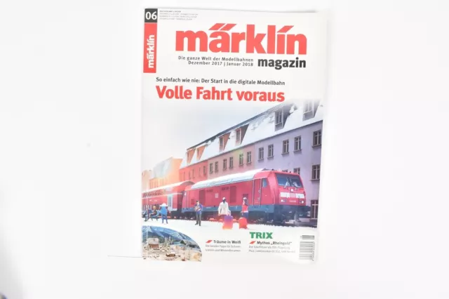 Revista Märklin diciembre 2017 / enero 2018 revista modelo de ferrocarril