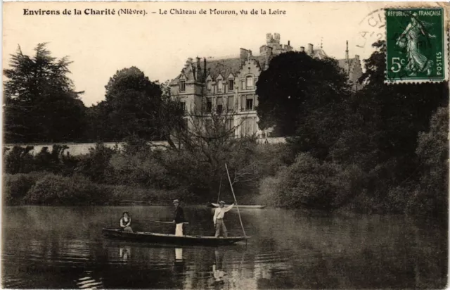 CPA AK Env. de la CHARITÉ - Le Chateau de Mouron vu de la. (456571)