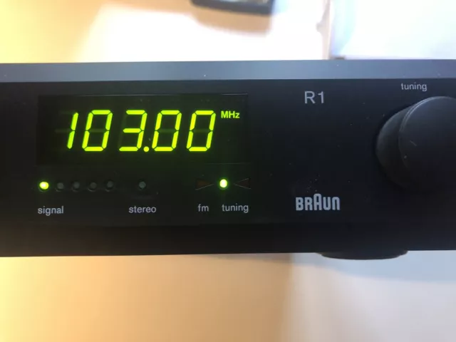 Braun atelier Receiver R1 + Klappe vintage Rams Design Ära „heavy hifi“ - läuft