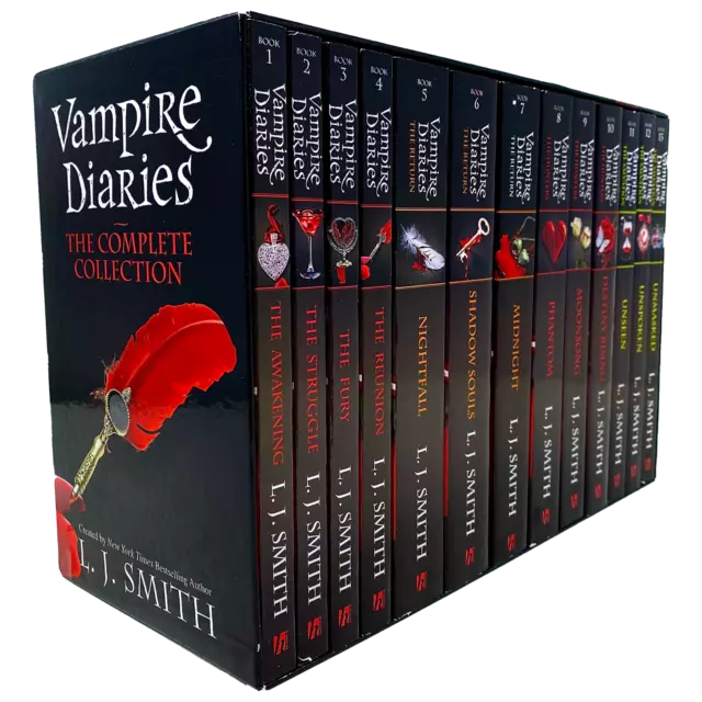 Vampire Diaries Die komplette Sammlung Bücher 1 - 13 Box Set von L. J. Smith-Fury