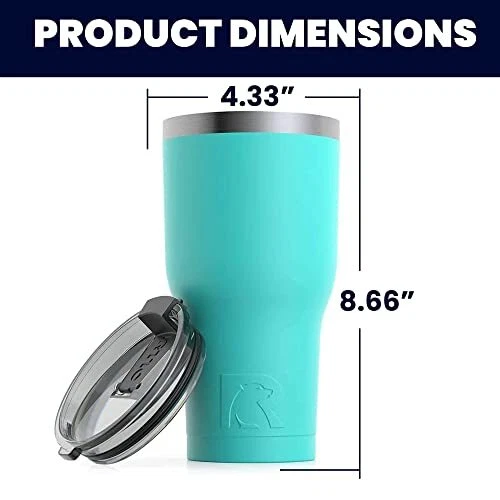 RTIC 30 oz Insulated Tumbler Stainless Steel Coffee Travel Mug with Lid Spill... 2