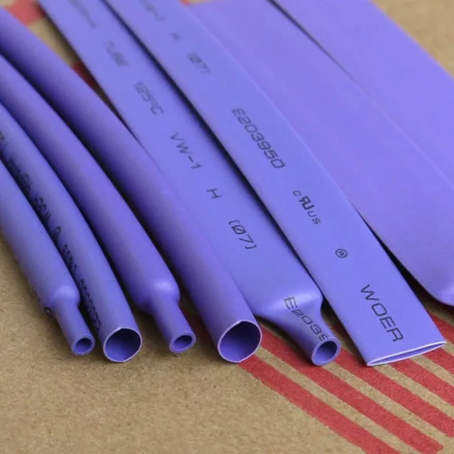 1mm-50mm Purple 2:1 Heatshrink Tube Tubing Sleeving Heat Shrink Wrap Wire Cable