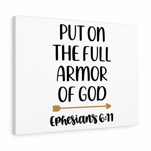 FULL ARMOR OF God Ephesians 611 Bible Verse Canvas Christian Wall Art