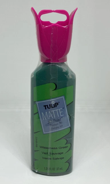 PINTURA DE TELA 3D SLICK SLICK SLICK mate 3D EE. UU. verde desierto NUEVO
