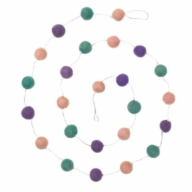 The Curated Nomad Thrift Handmade Felted Wool Pom-Pom