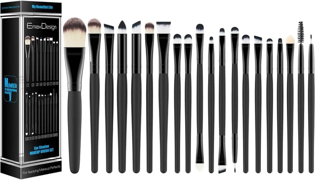 KIT TRUCCO  20 pezzi-Set di pennelli professionali per trucco, volto ombretti ..