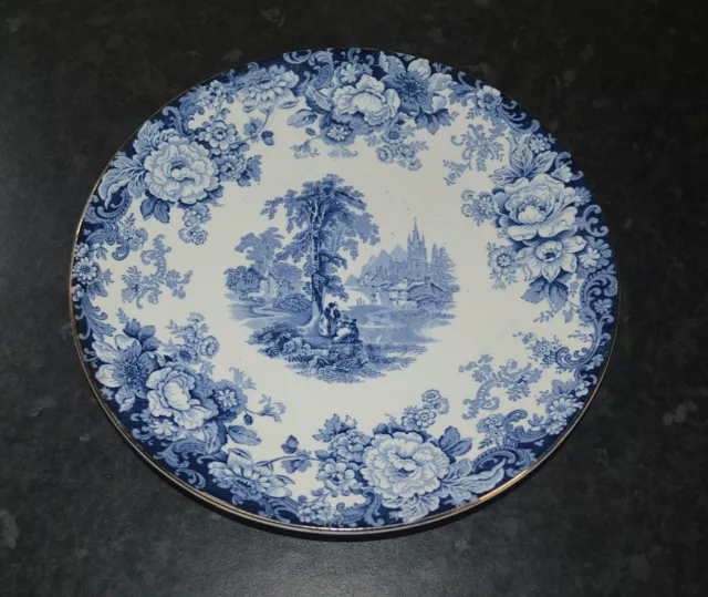 Antique Allertons Blue And White Transfer Plate